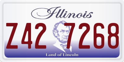 IL license plate Z427268