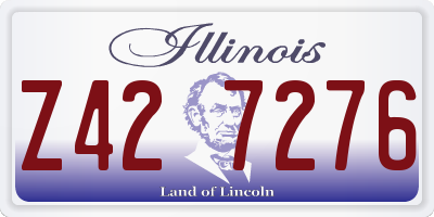 IL license plate Z427276