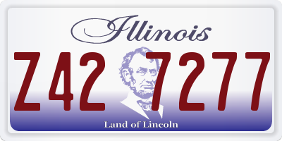 IL license plate Z427277