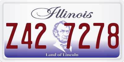 IL license plate Z427278