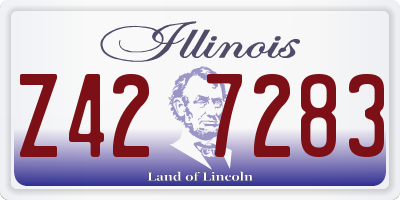 IL license plate Z427283