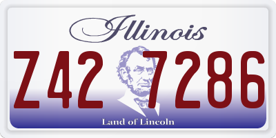 IL license plate Z427286