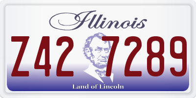 IL license plate Z427289