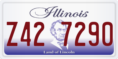 IL license plate Z427290