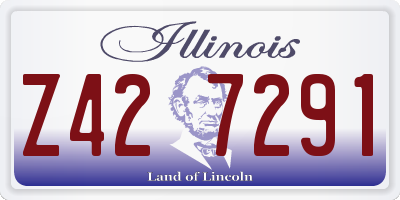 IL license plate Z427291