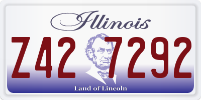 IL license plate Z427292