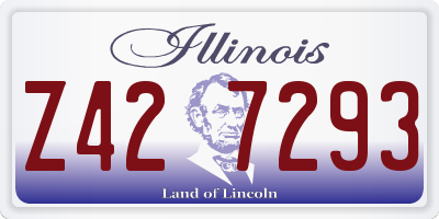 IL license plate Z427293