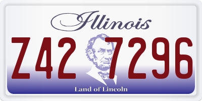 IL license plate Z427296