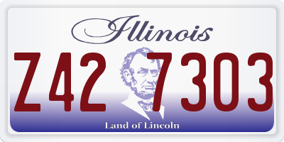 IL license plate Z427303