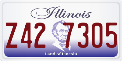IL license plate Z427305