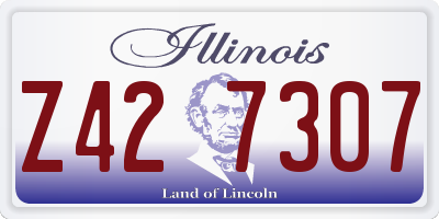 IL license plate Z427307
