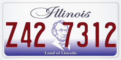 IL license plate Z427312