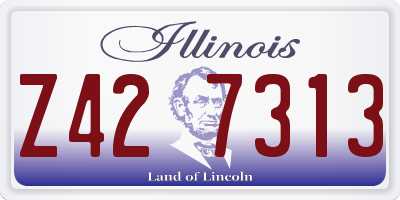 IL license plate Z427313
