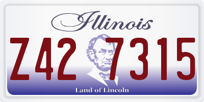 IL license plate Z427315