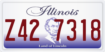 IL license plate Z427318
