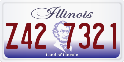 IL license plate Z427321
