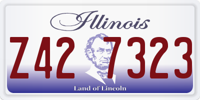 IL license plate Z427323