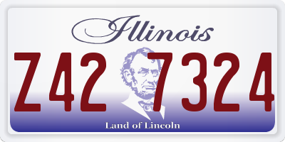 IL license plate Z427324