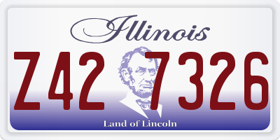 IL license plate Z427326