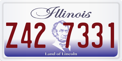 IL license plate Z427331