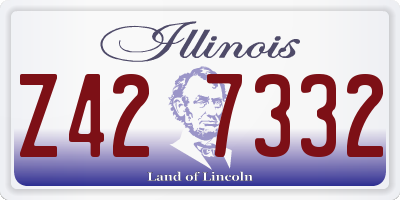 IL license plate Z427332