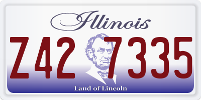 IL license plate Z427335