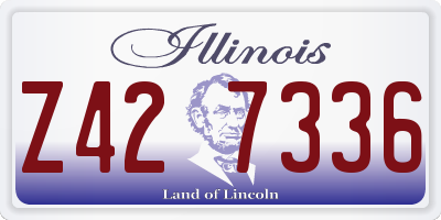 IL license plate Z427336