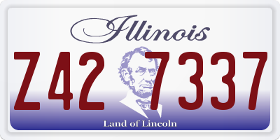 IL license plate Z427337