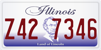 IL license plate Z427346
