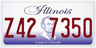 IL license plate Z427350