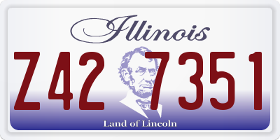 IL license plate Z427351