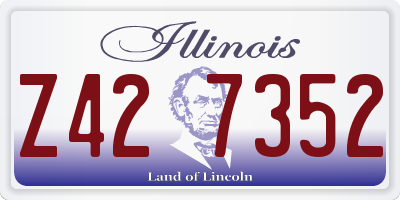 IL license plate Z427352