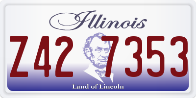 IL license plate Z427353