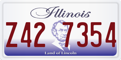 IL license plate Z427354
