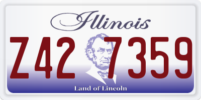 IL license plate Z427359