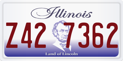 IL license plate Z427362