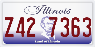 IL license plate Z427363