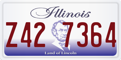 IL license plate Z427364
