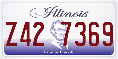IL license plate Z427369