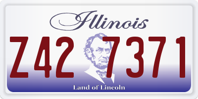 IL license plate Z427371