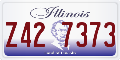 IL license plate Z427373