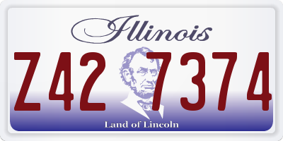 IL license plate Z427374