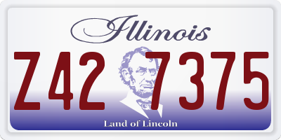 IL license plate Z427375