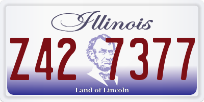 IL license plate Z427377