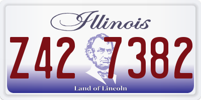 IL license plate Z427382