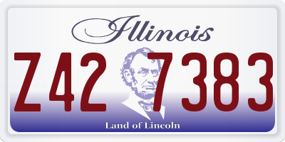 IL license plate Z427383