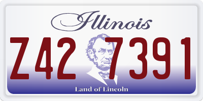 IL license plate Z427391