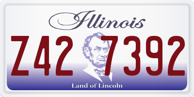 IL license plate Z427392