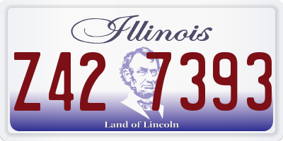 IL license plate Z427393