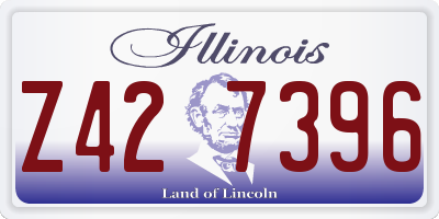 IL license plate Z427396